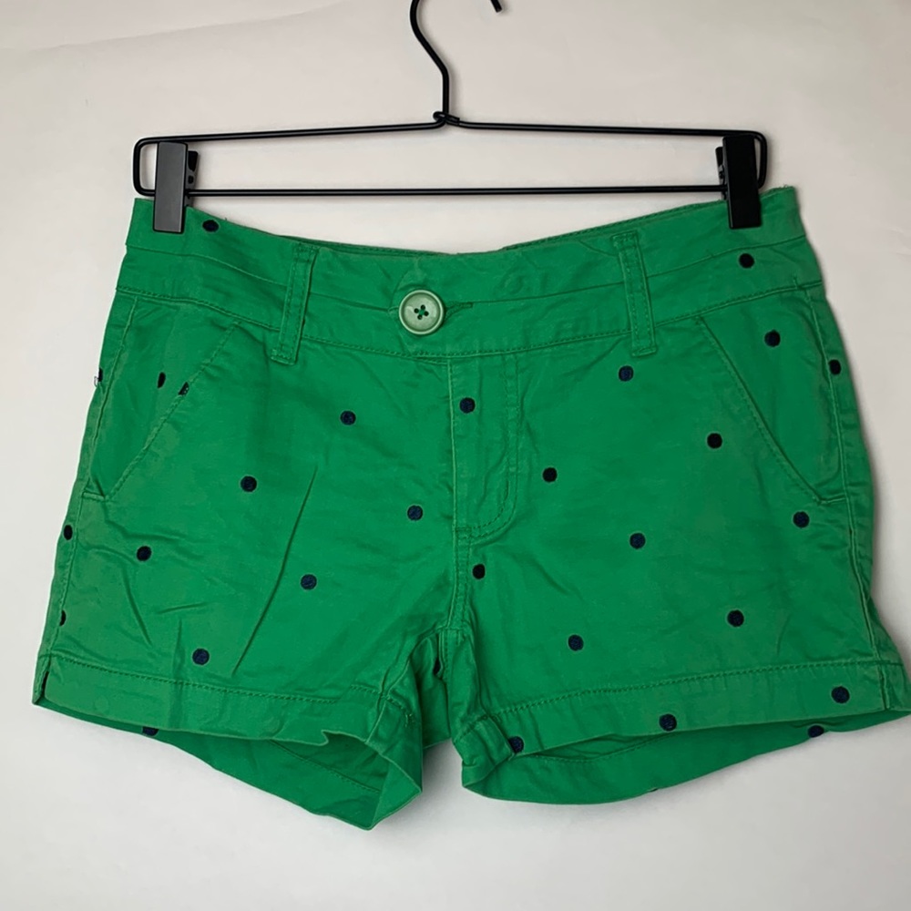 BRITISH KHAkI  POLKA DOTTED SHORTS